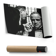 Load image into Gallery viewer, The Godfather Canvas Art – Black &amp; White Wall Decor
