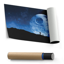 Load image into Gallery viewer, Death Star Poster Star Wars Movie Canvas Wall Art Decor - Galactic Wall Art
