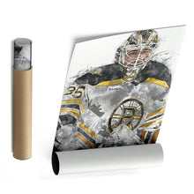 Load image into Gallery viewer, Linus Ullmark Canvas Art – Boston Bruins Wall Decor
