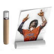 Load image into Gallery viewer, José Altuve Canvas Art - Houston Astros Wall Decor
