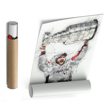 Load image into Gallery viewer, Alexander Ovechkin Canvas Art - Washington Capitals Wall Decor
