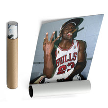 Load image into Gallery viewer, Michael Jordan Smoking Canvas – Chicago Bulls Wall Art Home Decor
