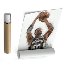 Load image into Gallery viewer, David Robinson Canvas Art – San Antonio Spurs Wall Decor
