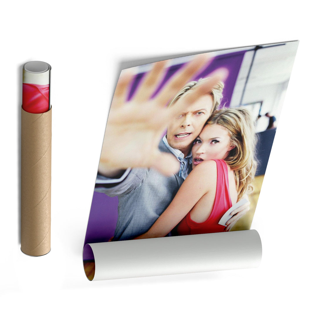 David Bowie & Kate Moss Canvas – Music & Fashion Wall Art