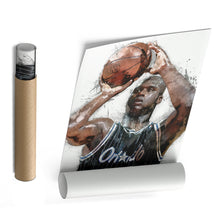 Load image into Gallery viewer, Shaquille O&#39;Neal Canvas Art – Orlando Magic Wall Decor
