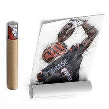 Load image into Gallery viewer, Ja&#39;Marr Chase Bengals Canvas Art – Cincinnati Bengals Wall Decor
