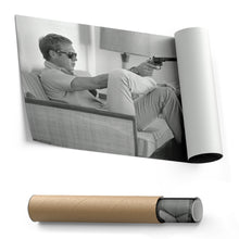 Load image into Gallery viewer, Steve McQueen&#39;s Revolver Canvas Art - Classic Movie Wall Decor Print
