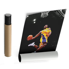Load image into Gallery viewer, Kobe Bryant Lakers Flying Dunk Canvas Wall Art Decor - NBA Action Art
