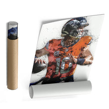 Load image into Gallery viewer, Bo Nix Canvas Art – Denver Broncos Wall Decor
