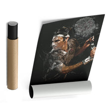 Load image into Gallery viewer, Roger Federer Canvas Print – Iconic Tennis Wall Art for Man Cave or Home
