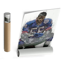 Load image into Gallery viewer, Lawrence Taylor Canvas Art – New York Giants Wall Decor
