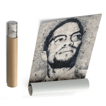 Load image into Gallery viewer, Malcolm X Canvas Art – Civil Rights Geometric Wall Decor
