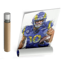 Load image into Gallery viewer, Cooper Kupp Canvas Art – Los Angeles Rams Wall Decor
