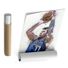 Load image into Gallery viewer, Luka Doncic Canvas Art – Dallas Mavericks Wall Decor
