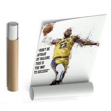 Load image into Gallery viewer, LeBron James Quote Canvas Art – Lakers Wall Decor
