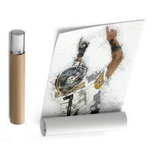 Load image into Gallery viewer, Ben Roethlisberger Canvas Art – Pittsburgh Steelers Wall Decor
