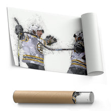 Load image into Gallery viewer, Brad Marchand &amp; David Pastrnak Canvas Art – Boston Bruins Wall Decor
