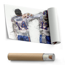 Load image into Gallery viewer, Josh Allen &amp; Stefon Diggs Canvas Art – Buffalo Bills Wall Decor
