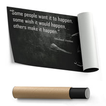 Load image into Gallery viewer, Michael Jordan Quote Canvas – Black &amp; White Chicago Bulls Wall Art Gift for Sports Fans
