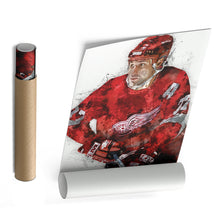 Load image into Gallery viewer, Paul Coffey Canvas Art – Detroit Red Wings Wall Decor
