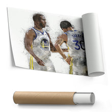 Load image into Gallery viewer, Stephen Curry &amp; Chris Paul Canvas Art – Golden State Warriors Wall Decor
