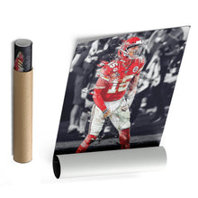 Load image into Gallery viewer, Patrick Mahomes Canvas Art – Chiefs Celebration Wall Decor
