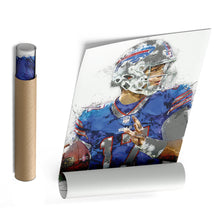 Load image into Gallery viewer, Josh Allen Canvas Art – Buffalo Bills Wall Decor
