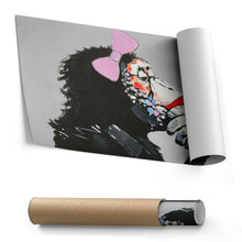 Load image into Gallery viewer, Banksy Female DJ Canvas – Street Art for Modern Wall Decor

