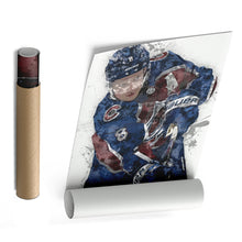 Load image into Gallery viewer, Cale Makar Canvas Art – Colorado Avalanche Wall Decor
