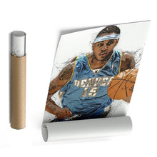 Load image into Gallery viewer, Carmelo Anthony Canvas Art – Denver Nuggets Wall Decor
