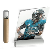 Load image into Gallery viewer, Trevor Lawrence Canvas Art – Jacksonville Jaguars Wall Decor
