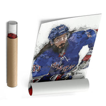 Load image into Gallery viewer, Mika Zibanejad Canvas Art – New York Rangers Wall Decor
