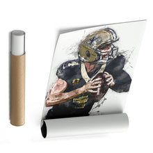Load image into Gallery viewer, Derek Carr Canvas Art – New Orleans Saints Wall Decor
