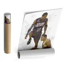 Load image into Gallery viewer, Allen Iverson Step Over Canvas Wall Art – NBA Legend for Man Cave
