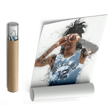 Load image into Gallery viewer, Ja Morant Canvas Art – Memphis Grizzlies Wall Decor
