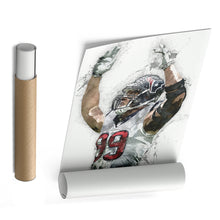 Load image into Gallery viewer, J.J. Watt Canvas Art – Houston Texans Wall Decor
