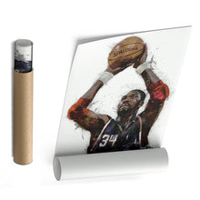 Load image into Gallery viewer, Hakeem Olajuwon Canvas Art – Houston Rockets Wall Decor
