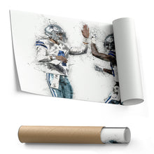 Load image into Gallery viewer, Dak Prescott &amp; CeeDee Lamb Canvas Art – Dallas Cowboys Wall Decor
