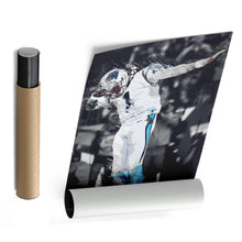 Load image into Gallery viewer, Cam Newton Canvas Art - Panthers Dab Celebration Wall Decor
