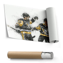 Load image into Gallery viewer, Sidney Crosby &amp; Jake Guentzel Canvas Art – Pittsburgh Penguins Wall Decor
