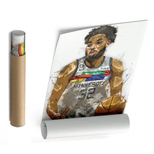 Load image into Gallery viewer, Karl-Anthony Towns Canvas Art – Minnesota Timberwolves Wall Decor
