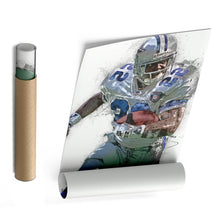 Load image into Gallery viewer, Emmitt Smith Canvas Art – Dallas Cowboys Wall Decor
