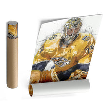 Load image into Gallery viewer, Juuse Saros Canvas Art – Nashville Predators Wall Decor
