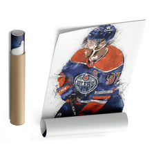 Load image into Gallery viewer, Connor McDavid Canvas Art – Edmonton Oilers Wall Decor
