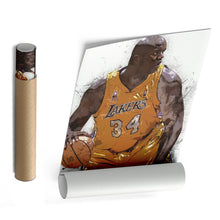 Load image into Gallery viewer, Shaquille O&#39;Neal Canvas Art – Los Angeles Lakers Wall Decor

