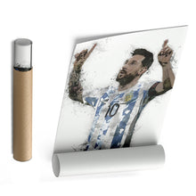 Load image into Gallery viewer, Lionel Messi Canvas Art – Argentina National Team Wall Decor

