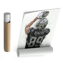 Load image into Gallery viewer, Brock Bowers Canvas Art – Las Vegas Raiders Wall Decor
