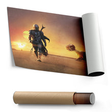 Load image into Gallery viewer, The Mandalorian Movie Poster Canvas Art - Star Wars Home Decor
