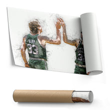 Load image into Gallery viewer, Larry Bird &amp; Kevin McHale Canvas Art – Boston Celtics Wall Decor
