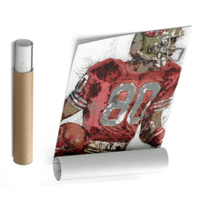 Load image into Gallery viewer, Jerry Rice Canvas Art – San Francisco 49ers Wall Decor
